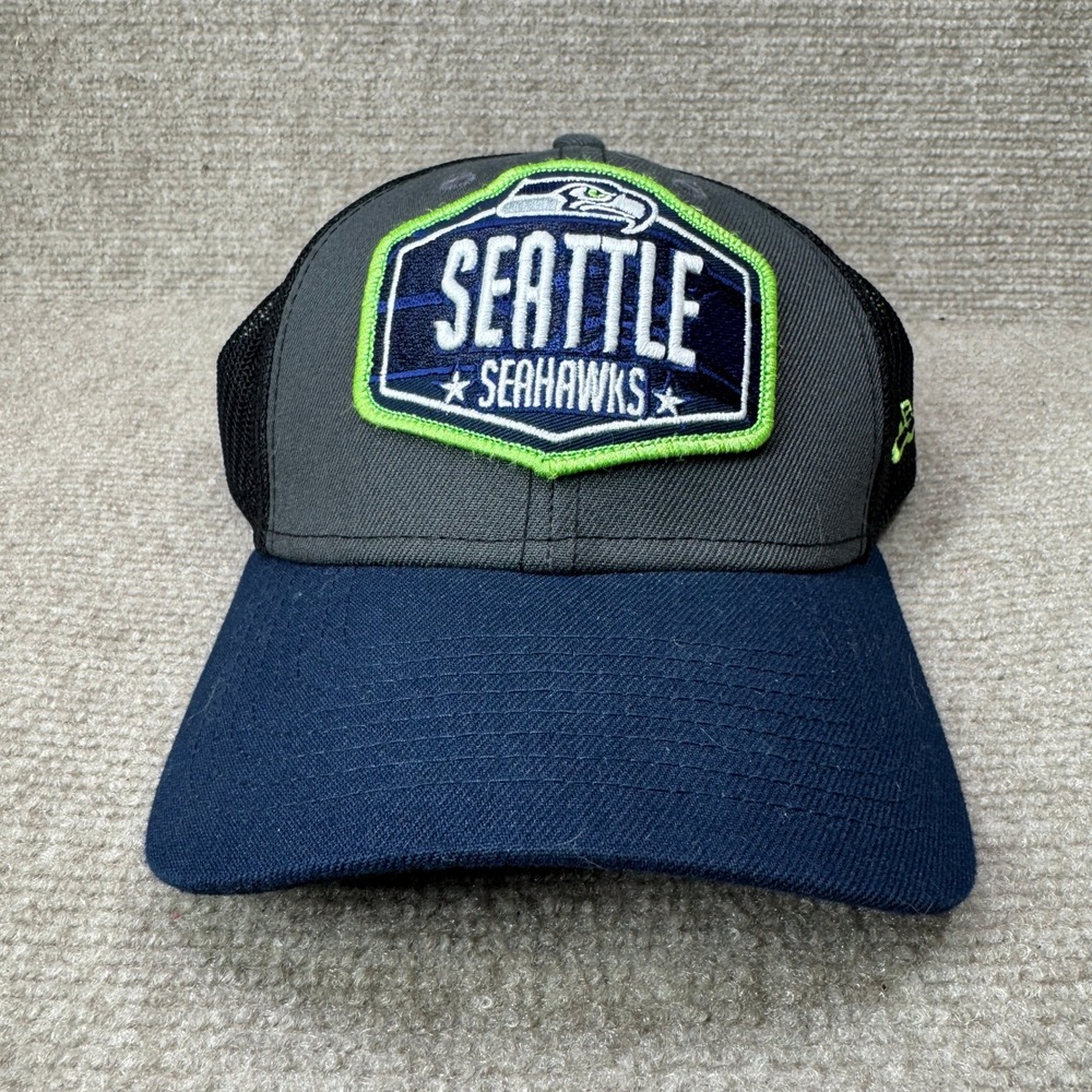 Seattle Seahawks NFL New Era Trucker Hat M L Gray Navy Black Green